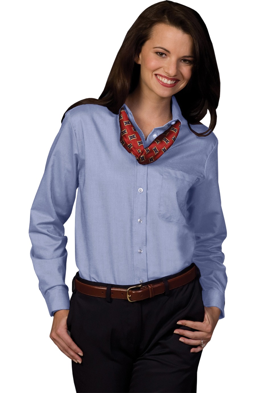 Edward's Women's Oxford Long Sleeve Shirt 